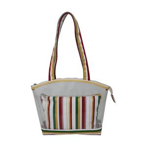 Sac fourre-tout en toile transparente à long manche, réutilisable pour sac à fermeture éclair, cadeau cosmétique. - Product Image 1