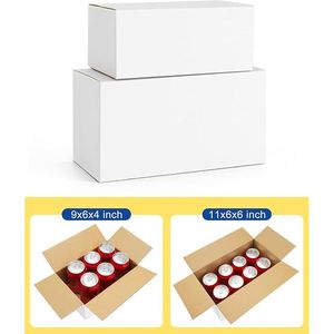 Confezione da 40 Scatole di Cartone Ondulato Bianche Piccole per Spedizioni e Imballaggi - Product Image 1