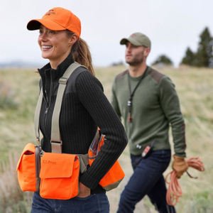 Gilet de chasse et de tir haute visibilité pour zones montagneuses, porte-cartouches de fusil réglable avec double pochette à munitions OEM - Product Image 5