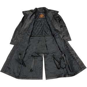 Manteau en cuir pour homme Milwaukee 2025 SH910-BLACK Noir, inspiré du style western, en cuir véritable, avec doublure amovible - Product Image 3