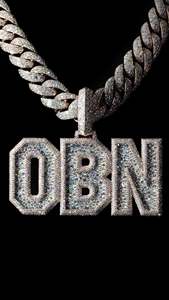 Custom Letter Name OBW <b>Pendant</b> 10K 14k <b>Solid</b> <b>Gold</b> 925 Silver Rose <b>Gold</b> Lab Grown Diamond Fully Iced Out Hip Hop Charm Jewelry - Product Image 2