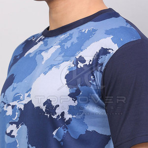 Camisetas de Gimnasio para Hombre, Duraderas, Cómodas, de Color Sólido, Manga Corta, Secado Rápido, Transpirables, Ecológicas, Hechas de Spandex/Poliéster - Product Image 5