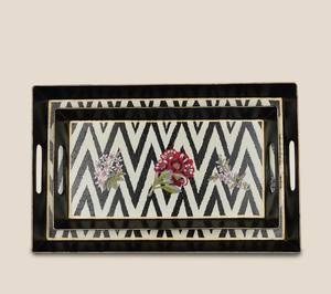 Bandeja Decorativa de Madera Esmaltada – Bandeja para Servir en Cocina y Hogar - Product Image 4