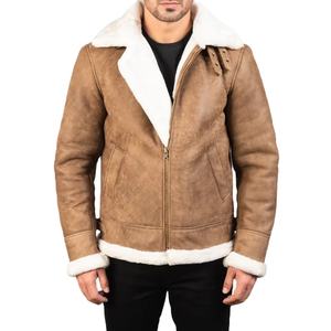 Chaqueta de Cuero para Hombre de Alta Calidad, Hecha con Piel y Gamuza, con Cierre de Cremallera, Diseño Nuevo 2026, para Invierno - Product Image 1