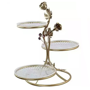 Elegant Design Wedding <b>Cake</b> <b>Stand</b> 2 Tier Silver Finiish Birthday Party Ceremony Anniversary Celebration Decoration Metal - Product Image 4
