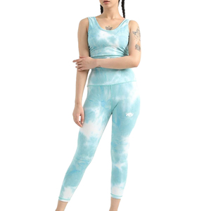 Women's High Quality Reversible Fitness Wear Lightweight Breathable Yoga Set Solid Custom All Colors Elastic Waist - Product Image 1