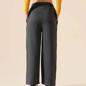 Pantalon Baggy Grande Taille Femme en Coton Décontracté Style Urbain Nouvelle Collection Respirant avec Cordon de Serrage Vente Chaude OEM - Product Image 4