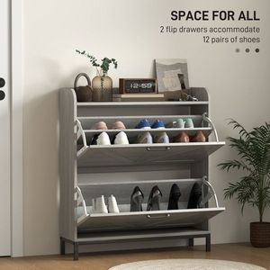 Scarpiera Moderna Regolabile, Mobile Portascarpe Portatile per Ingresso, Camera da Letto e Soggiorno - Product Image 6
