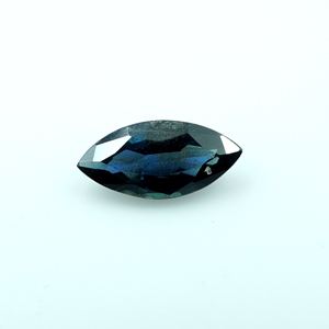 Zafiro azul natural en forma de marquesa, gema facetada de color azul, piedra suelta para la elaboración de joyas. - Product Image 2