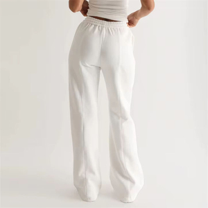 Women's 100% Cotton Joggers for Winter Season Breathable Soft Baggy Straight Leg <b>Trousers</b> Comfortable Streetwear OEM Service - Product Image 1