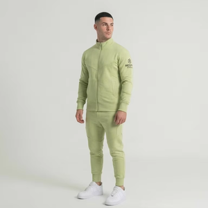 Ensemble de survêtement uni pour homme, très populaire, personnalisable, en polyester et coton, pour le sport et le jogging, coupe oversize et ajustée - Product Image 1