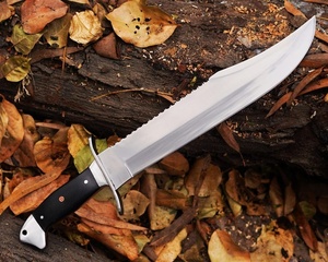 Couteau Bowie droit artisanal en acier inoxydable A&M ENTERPRISES, manche en micarta, pour la chasse, le camping et la survie. - Product Image 2