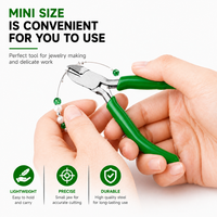 MANAN INSTRUMENTS Mini-cisaille de précision à poignée verte en acier inoxydable, pince coupante diagonale micro pour bijoux