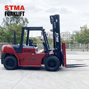 מלגזה דיזל STMA 5 טון 8 טון עם אישור CE, כוללת צמיגים לבנים אופציונליים לעבודות בנייה. - Product Image 3