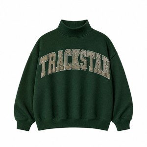 Sudadera Oversize de Cuello Alto Azul Rey para Mujer, Manga Larga, Estilo Casual Urbano, Venta al por Mayor OEM ODM - Product Image 1