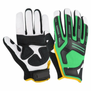 Guantes de Algodón Resistentes, Reforzados con Cuero Vacuno, para Uso Diario, Mecánica, Seguridad Laboral, Resistentes al Calor - Product Image 3