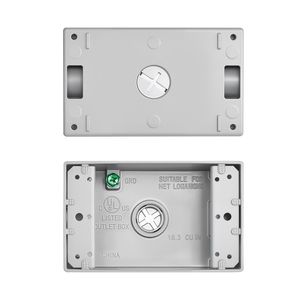 Scatola di giunzione elettrica esterna impermeabile 4.5 x 2.8 x 2 pollici per condotti da 1/2-3/4 pollici e condotto elettrico da 1 pollice - Product Image 1