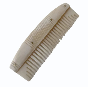 Peigne à barbe en os naturel fait main, durable, à dents fines, pour le toilettage quotidien, le coiffage des cheveux et l'entretien de la barbe - Product Image 4