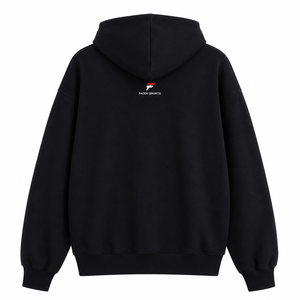 Sweat-shirt à capuche zippé unisexe surdimensionné en molleton 100% coton épais de haute qualité, personnalisable, uni, style streetwear - Product Image 2