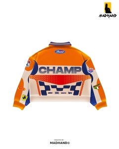 Custom Grand Prix Racing Quarter Zip | Retro Motorsport Pullover | OEM Multi Color <b>Patchwork</b> Urban Racing <b>Jacket</b> Manufacturer - Product Image 2
