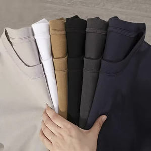 T-shirt 100 % coton de haute qualité avec broderie 3D, manches courtes, coupe ample et oversize, vente en gros de t-shirts vierges pour hommes - Product Image 2