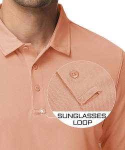 Camisas Polo para Hombre, 3 Botones, Secado Rápido, Manga Larga, Estilo Táctico, Jersey Pique, Camisa de Golf - Product Image 4