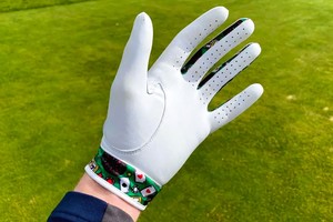 Premium Quality Custom White Sheepskin Cabretta <b>Leather</b> Golf <b>Gloves</b> Custom Logo Printed Cuff Breathable Non-Slip Hook Sports - Product Image 3