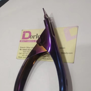 Coupe-ongles professionnel en acier inoxydable pour manucure et pédicure, coupe-pointes d'ongles plasma violet, coupe-ongles latéraux, pince à faux ongles - Product Image 1