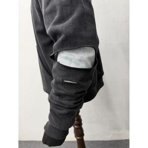 Sweat à capuche double couche pour homme, entièrement zippé, imprimé camouflage, en polaire épaisse, coupe oversize, chaud, décontracté, streetwear, veste pour l'extérieur - Product Image 6