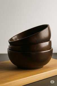 HWC ชามไม้ชีแฮมแฮนด์เมดสมจริงเครื่องครัวสไตล์อินเดียแบบเรียบง่าย - Product Image 6