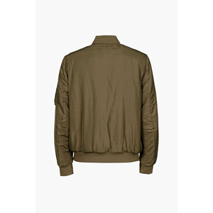 เสื้อแจ็คเก็ตบอมเบอร์ผู้ชาย Core Green ผลิตจากโพลีเอสเตอร์ 100% จากโรงงานโดยตรง เสื้อแจ็คเก็ตบอมเบอร์โพลีเอสเตอร์สีเขียวแบบให้ความร้อน - Product Image 2