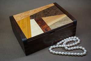 Retro Custom Wooden Jewelry Box Eco-friendly Nature Black Walnut Double Layer Jewelry <b>Storage</b> Box Ring Watch Organizer Box - Product Image 3