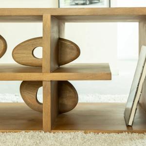 Mesa de centro de diseño Vandana Nimbus Grand en madera de mango - Product Image 2