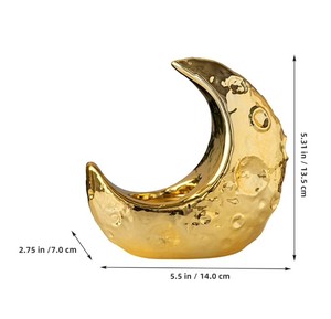 Luxury Gold Crescent Moon <b>Bakhoor</b> Burner Seed Incense Holder for <b>Oud</b> Anti-Odour Durable & Ramadan Decor - Product Image 4