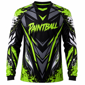 Camiseta de Paintball OEM ODM, Diseño Personalizado, Manga Larga, Transpirable, Secado Rápido, Uniforme de Equipo de Paintball, Nombre Personalizado - Product Image 1