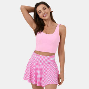 2026 Luxury Breathable Active Wear for Women Custom Logo Tennis Dress Short <b>Skirt</b> Strapless Spandex/Cotton OEM - Product Image 6