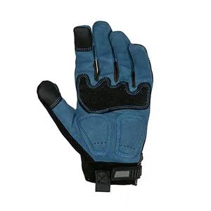 Custom Anti-Impact Mechanic Fishing Leather Safety TPR Protection Reinforced Palm Ergonomic Design Wrist Needle Detection Four - Product Image 4