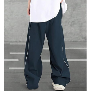 Pantalones deportivos cortavientos para hombre, pantalones deportivos informales con cordón y cintura elástica - Product Image 2