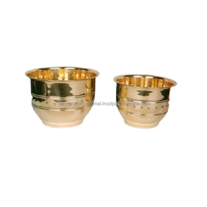 Mirror Polished Metal Flower Planters Set of 2 for Restaurant Garden Decorative Floral Pot Accessories - Product Image 1