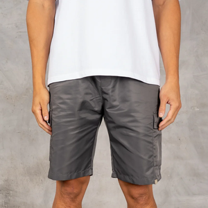Custom Made Lightweight Multi Pocket Men Cargo Shorts Quick Dry Mid Length Elastic Waist Casual Style Men Cargo Shorts - Product Image 5