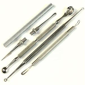 Extractor de Puntos Negros, 5 Piezas, Acero Inoxidable, Aguja para Eliminar Granos, Tratamiento Facial para el Acné, Clip Extractor, Certificado CE ISO - Product Image 6