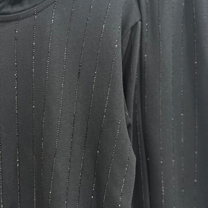 Ensemble de survêtement décontracté pour homme, hiver, deux pièces, sweat à capuche et pantalon de survêtement, orné de strass étincelants - Product Image 3