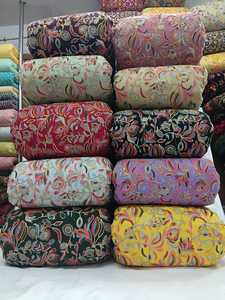 Sequins Work Embroidered <b>Fabric</b> Dress Material for Designer Apparel Bulk Wholesale OEM Export Worldwide Supply. - Product Image 2