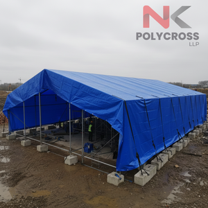 ผ้าใบโพลีทาร์โพลีนขนาดสั่งทำพิเศษ พร้อมเชือกเสริมแรงและพื้นผิวเคลือบสองชั้น สำหรับการใช้งานกลางแจ้งอเนกประสงค์ - Product Image 6