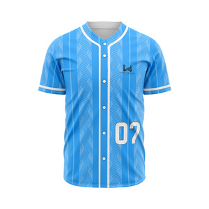 Maillot de baseball personnalisé imprimé par sublimation pour adultes, hommes, manches courtes, noir et rouge rayé, entièrement boutonné, respirant, antibactérien - Product Image 5