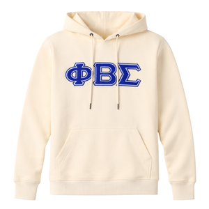 Sudadera con Capucha de Chenilla Neutral Phi Beta Sigma, Ropa de Fraternidad Griega con Diseño Clásico de Chenilla, Comodidad Premium y Ajuste Elegante - Product Image 4
