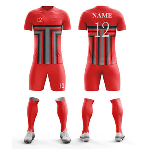 ชุดกีฬาแห้งเร็วรุ่นใหม่ปี 2026 2027 สำหรับผู้ชาย ชุดฟุตบอลพิมพ์ลายแบบ Sublimation พร้อมรับผลิตแบบ OEM ชุดฟุตบอลผ้ายืด - Product Image 1