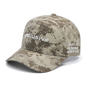 Casquette de baseball personnalisée unisexe en polyester/coton avec logo brodé 3D, ajustable, à fermeture snapback, pour l'extérieur - Product Image 1