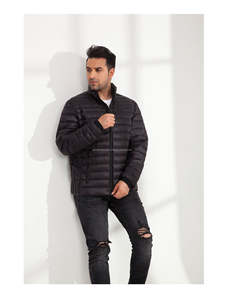 Blouson bombardier personnalisable ultra-léger pour homme, doudoune d'hiver de haute qualité, taille XL, col à capuche, décoration en fourrure - Product Image 3