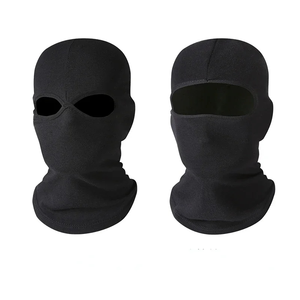 Masque facial balaclava unisexe noir, couvrant entièrement le visage, protection hivernale en plein air, 100% polyester, taille adulte - Product Image 4